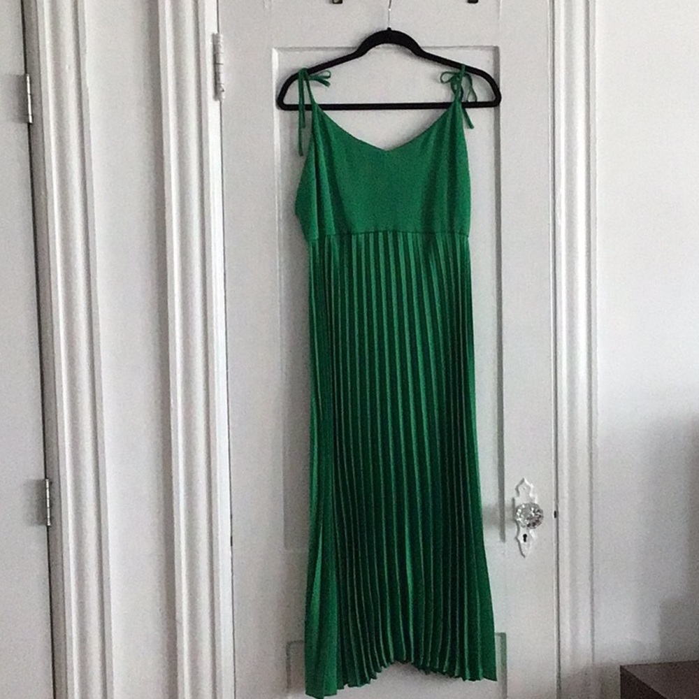 Sezane green dress